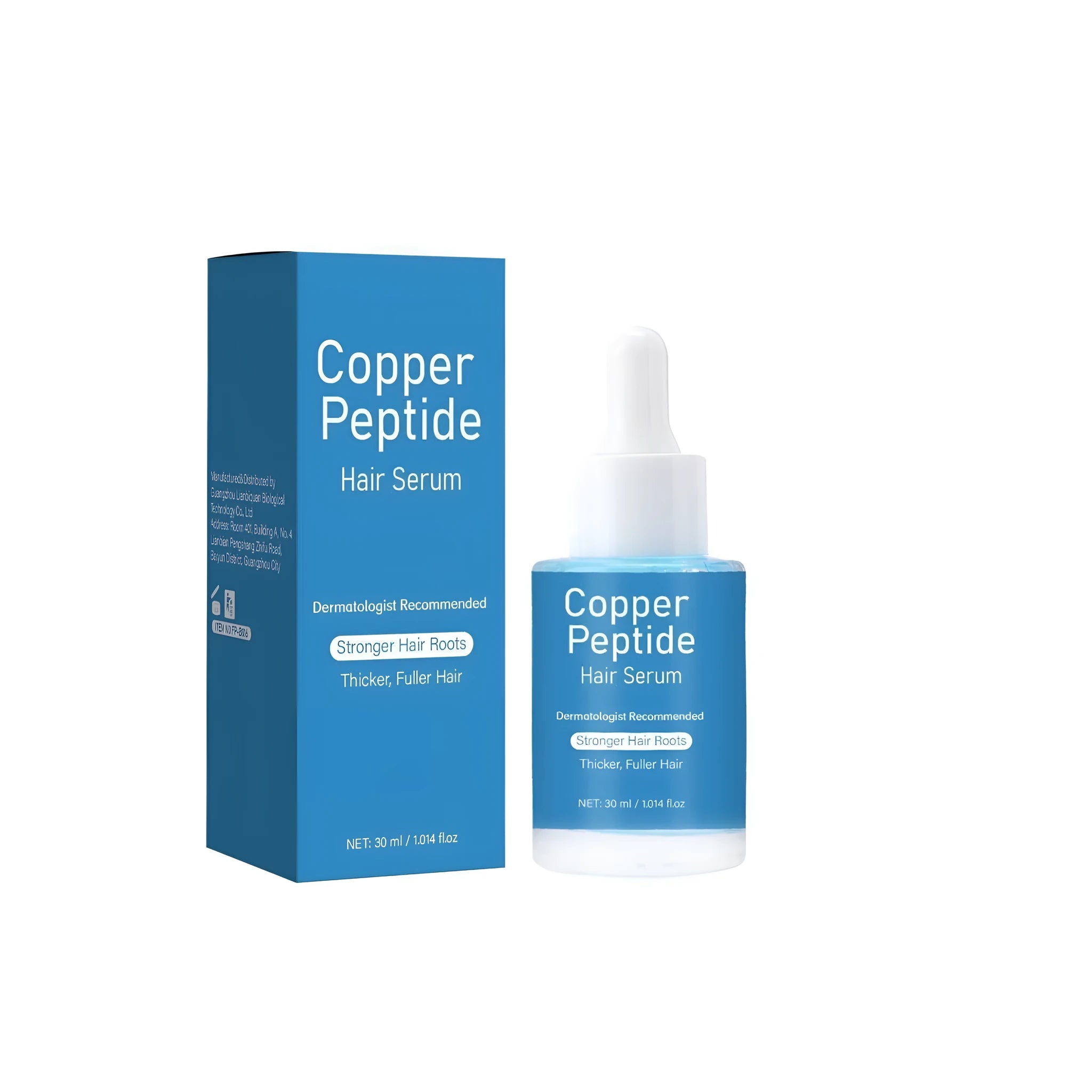 Copper peptide hair care oil in a 30ml bottle with product code FP-B016.