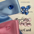Blue adjustable dog hair band headband with a princess-style bow on a small dog.