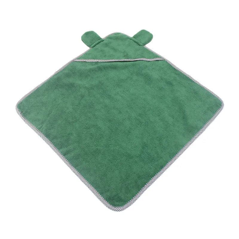 Grey and green ultra-fine fibre pet towels for dogs and cats in three different sizes.