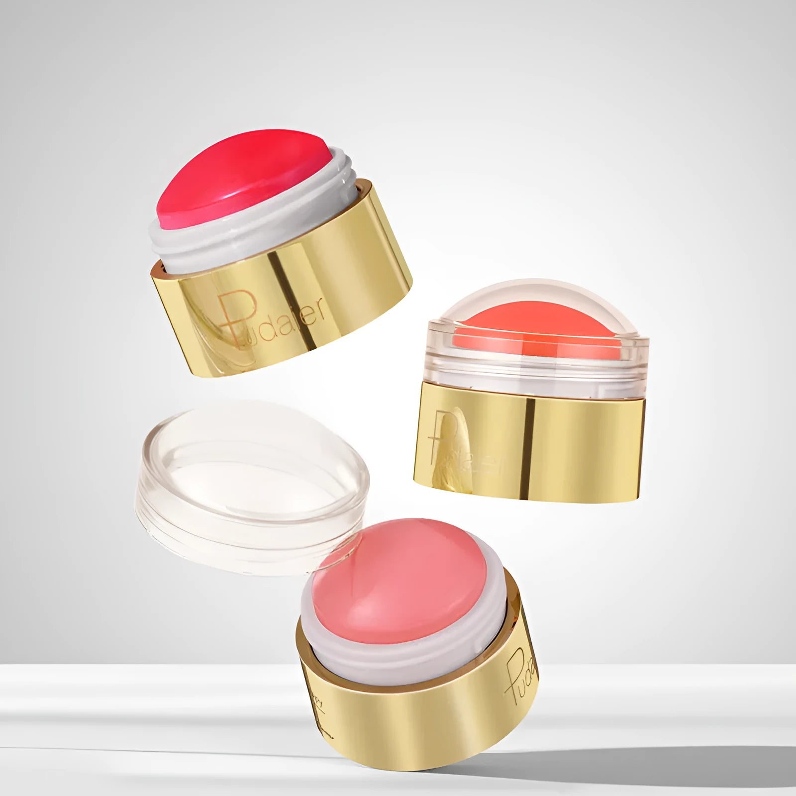 Standard size lip balm stick in a lipstick format, shown in one of six available colours.