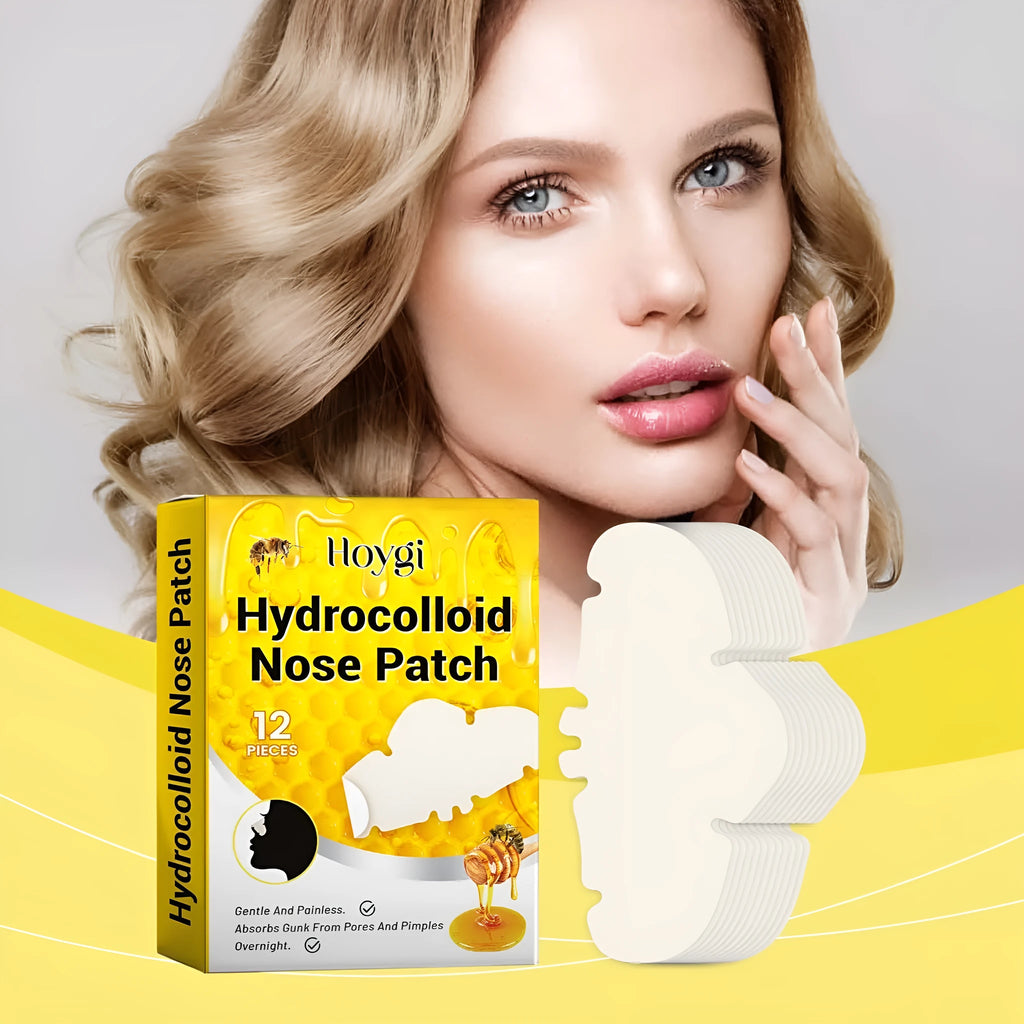 12 hydrocolloid nose patches for pore cleansing and spot treatment