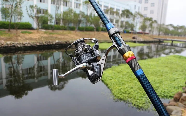 Full metal spinning reel with aluminium alloy wire cup and metal rocker arm