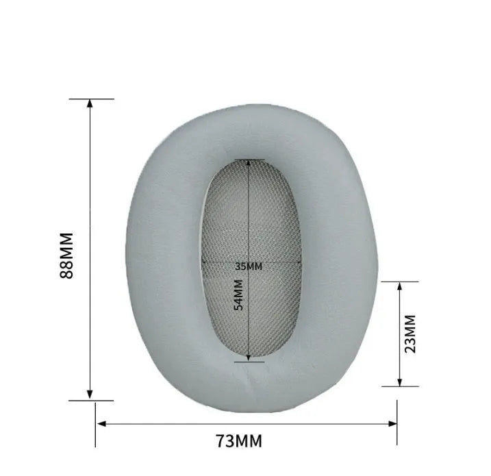Black protein skin ear cushion replacement for Walker W820BT headphones oval shape