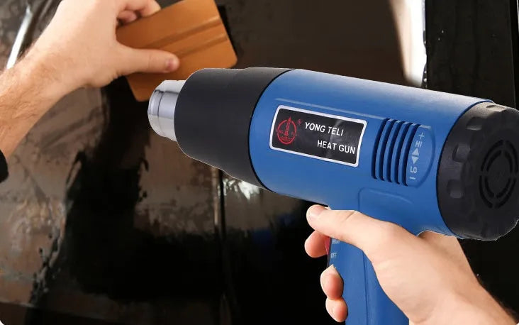 Industrial 1500W heat gun with dual air flow settings and 300-500°C temperature range