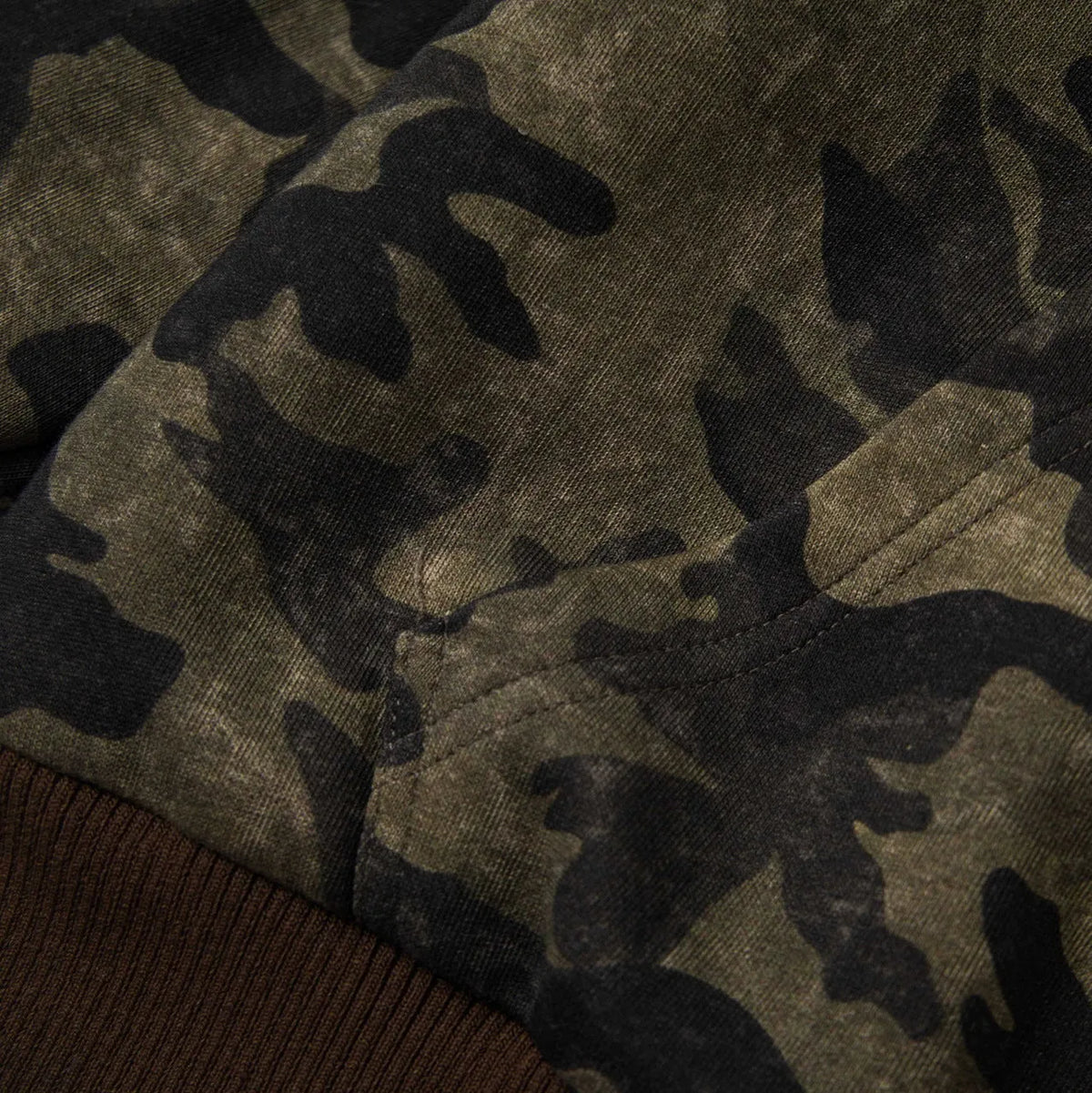 Women's camouflage reversible jacket with detachable fur hood, cotton fabric, regular fit and long sleeves