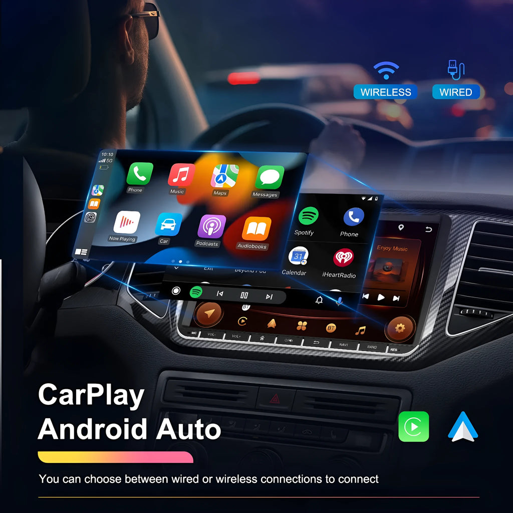 7-inch Android car central control stereo with wireless Carplay for Volkswagen dashboard