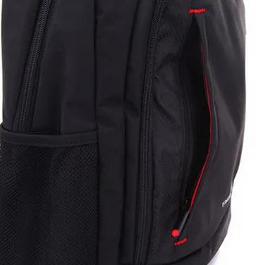 Black nylon computer bag briefcase backpack with large main compartment 355.6 x 457.2 x 152.8mm