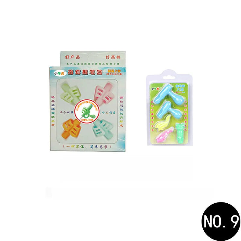 Cartoon character soft rubber pen holder for correcting children's writing posture