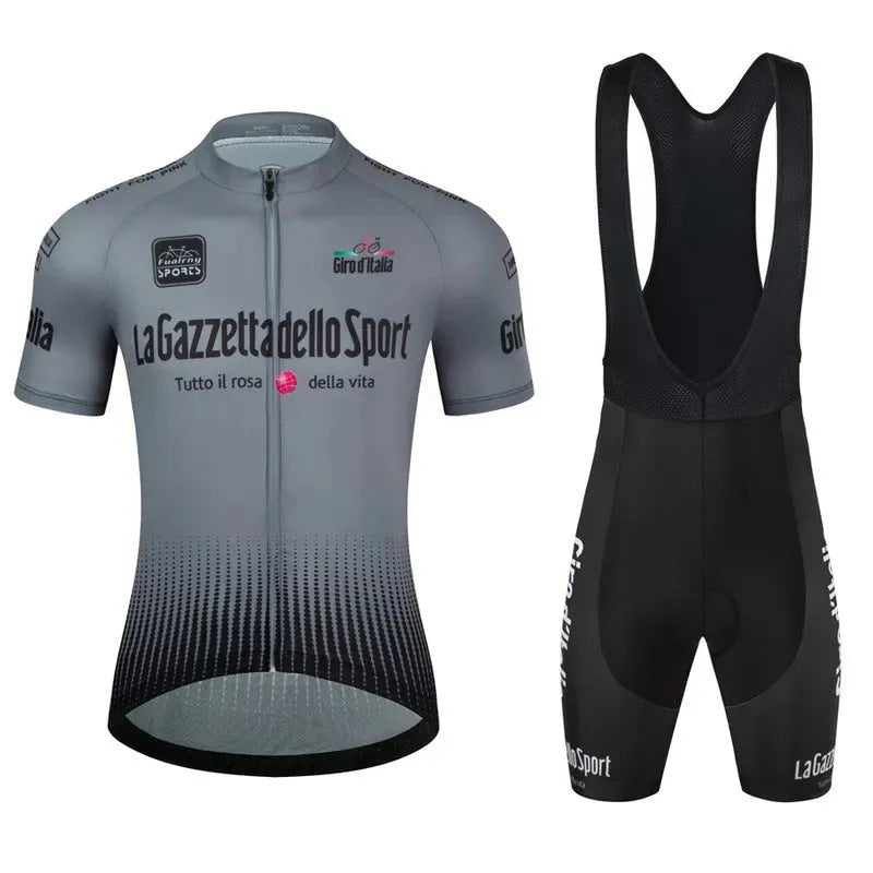 Polyester cycling short sleeve suit for road bike summer riding in various colour options