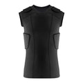 Black tight quick-dry basketball sports vest with anti-collision padding for unisex training