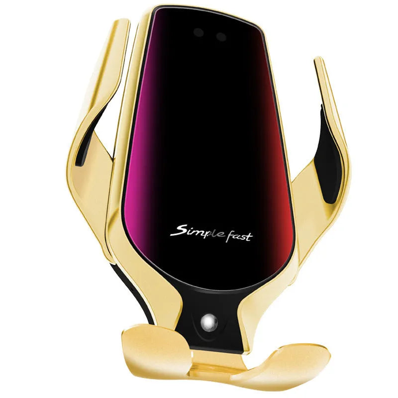 Magic Clip R3 car phone holder mounted on vehicle air vent with smartphone secured