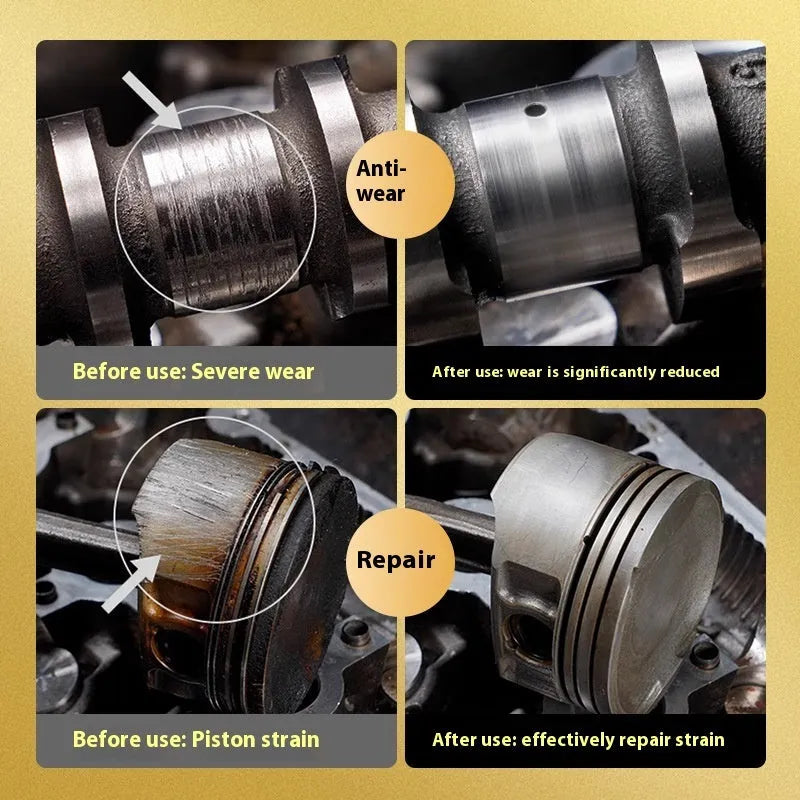 60ml white bottle of automobile engine anti-wear protective agent oil additive.