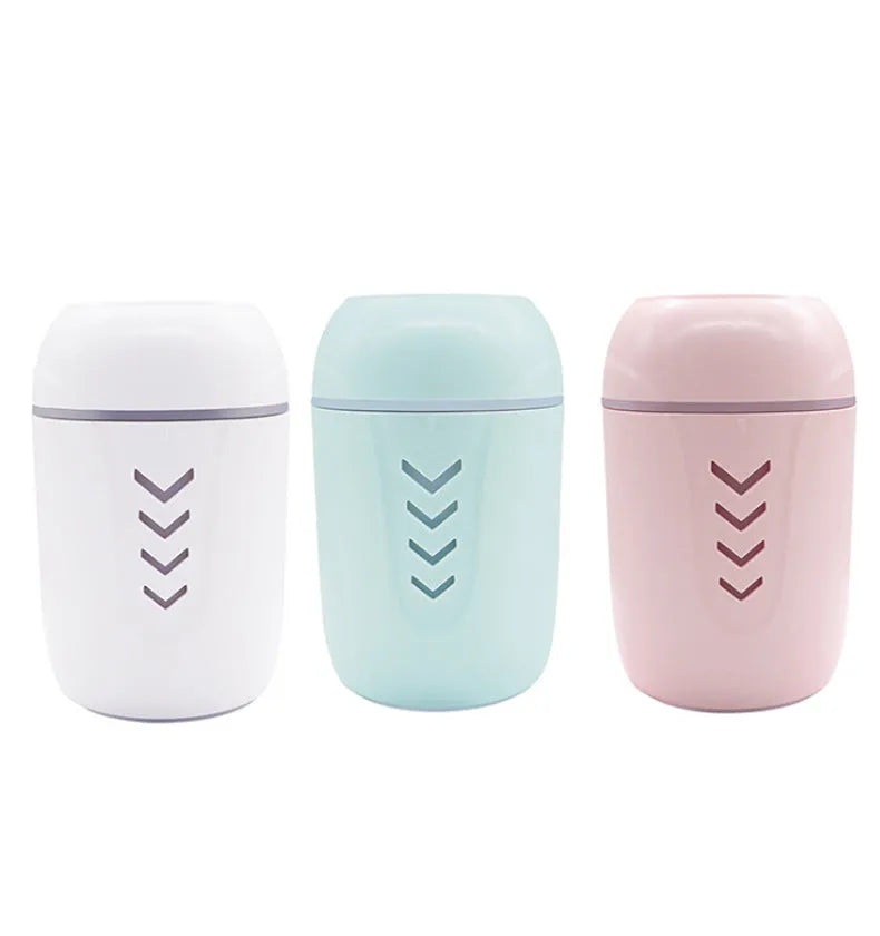 X3 portable humidifier in blue colour with 200ml water tank and USB cable