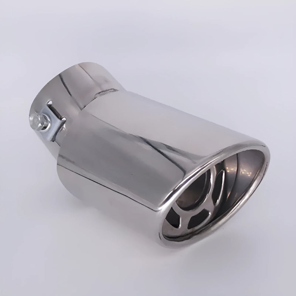 Modified stainless steel automotive exhaust pipe muffler for GM vehicles, photo colour finish