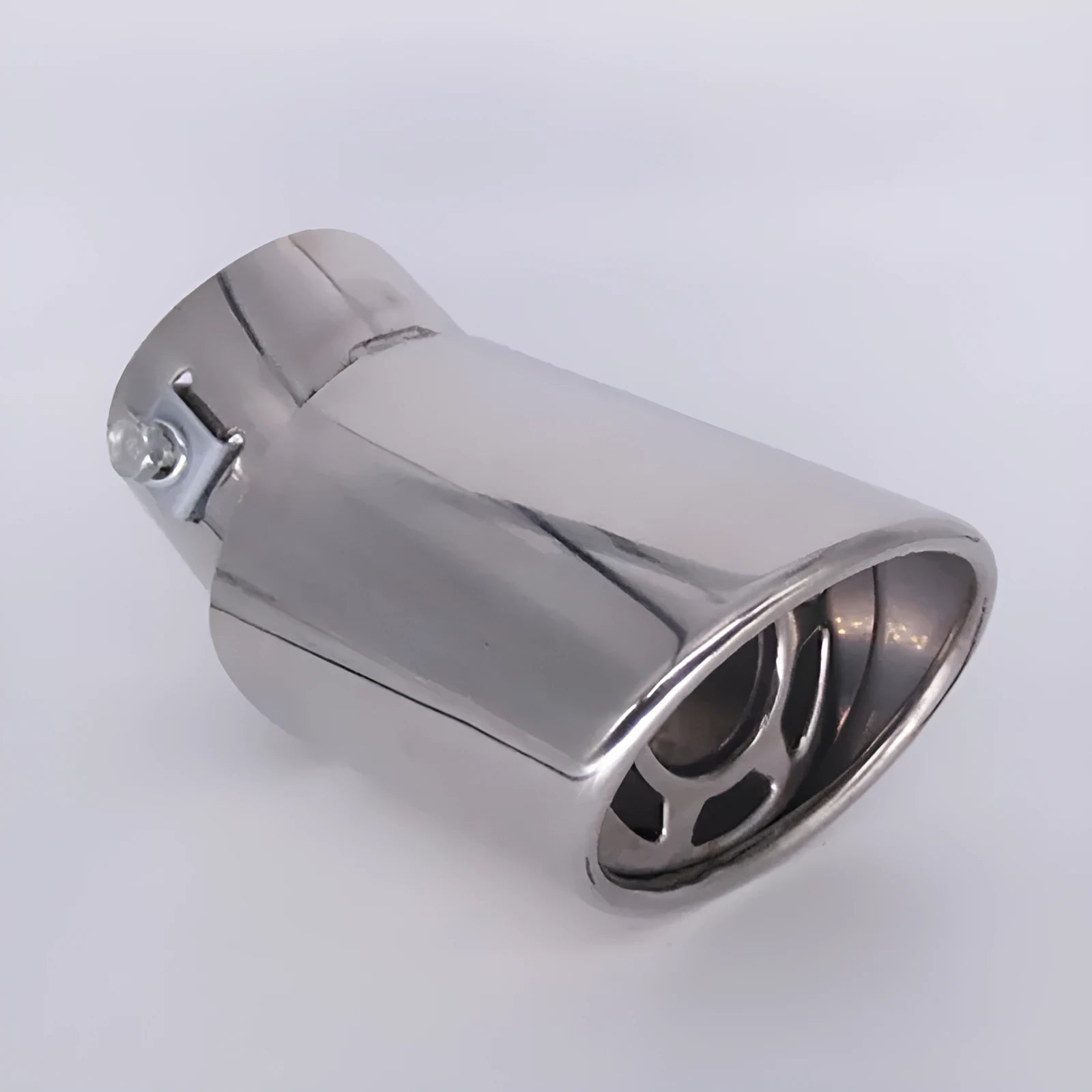 Modified stainless steel automotive exhaust pipe muffler for GM vehicles, photo colour finish