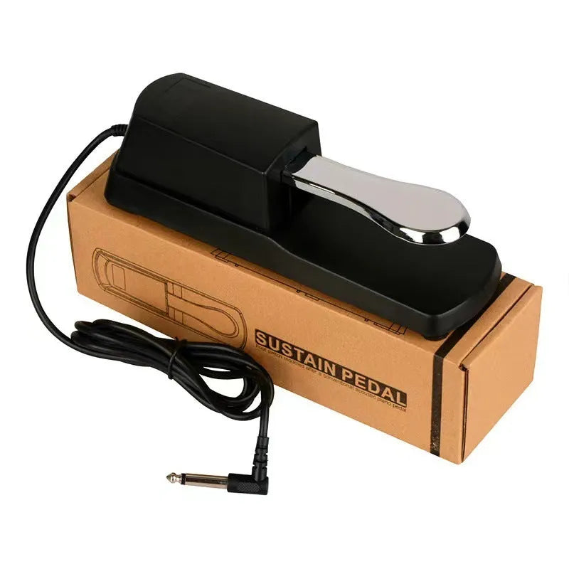 Single leg electronic keyboard sustain pedal with ABS plastic housing