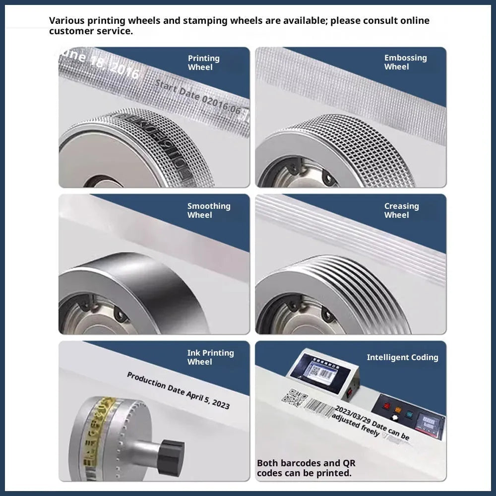 FR-900 vertical automatic continuous sealing machine for plastic Kraft foil vacuum bags, 820 x 385 x 310 mm