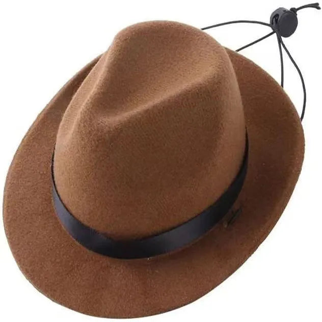 Small wool felt pet hat in four colours for dogs and cats with 155cm diameter