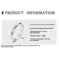 Simple geometric bracelet-style ring in S925 sterling silver on a size chart showing US sizes 4 to 10.