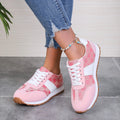 Women's khaki casual lace-up shoes with shallow open toe, cross-strap detail, and flat rubber sole