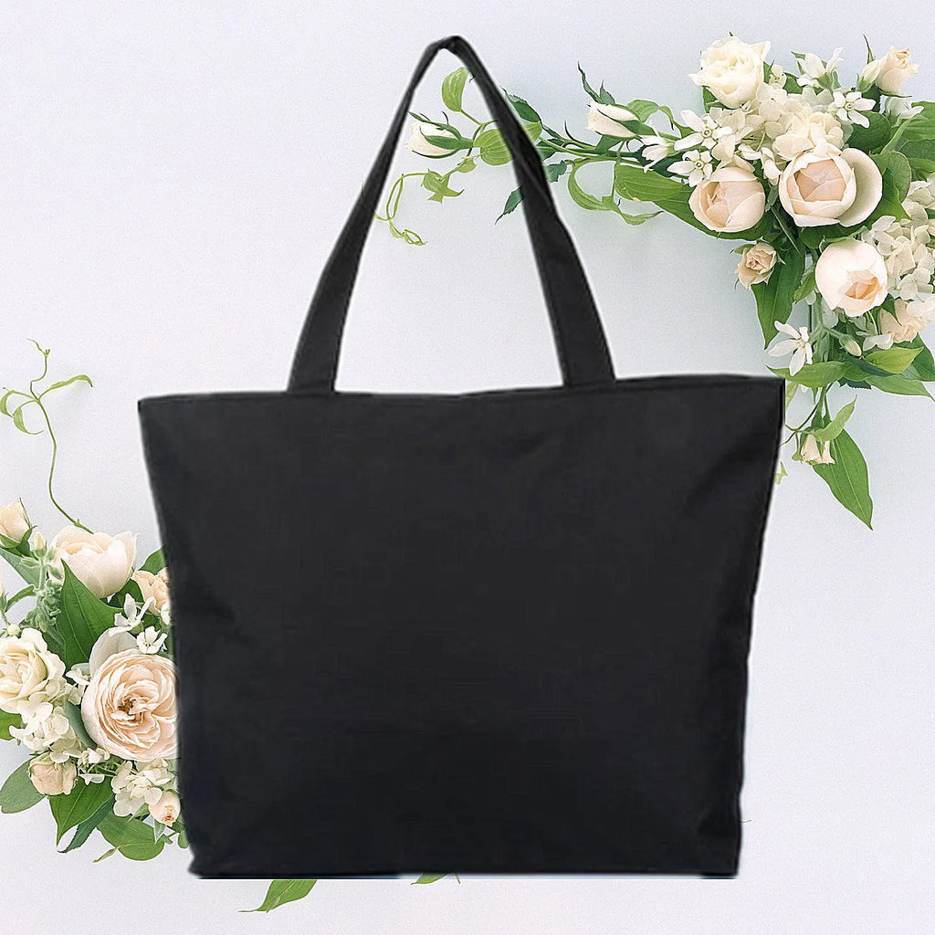 Green printed canvas shoulder bag for women with zipper closure on a neutral background showing front view