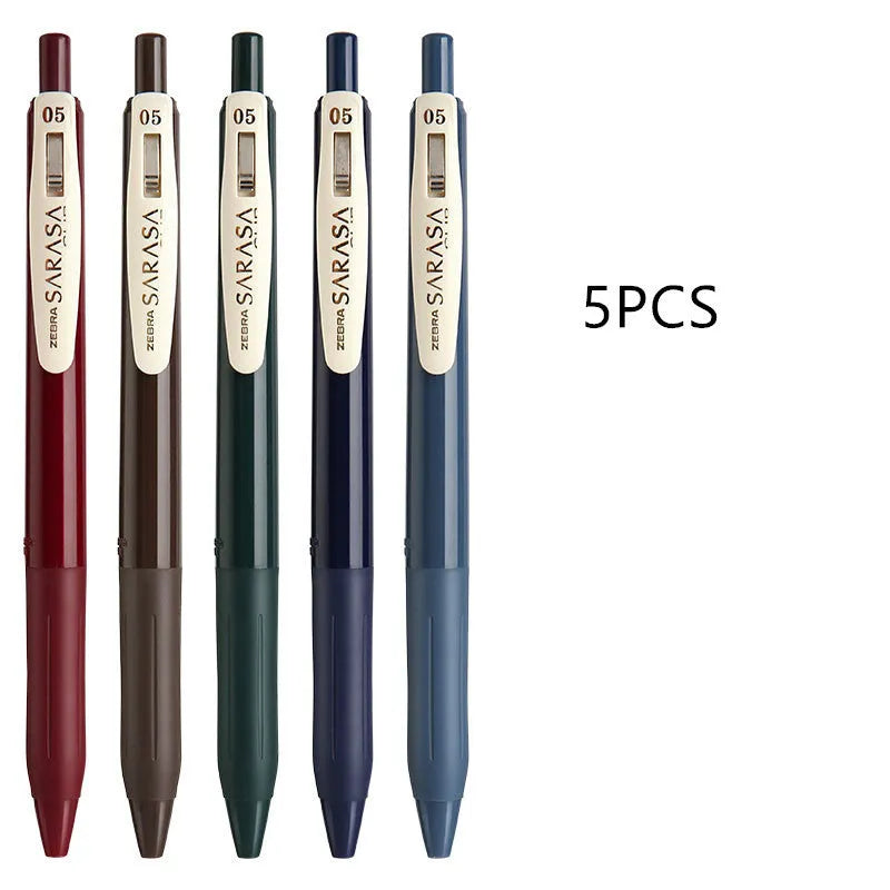 0.5mm bullet neutral gel pen with Japanese design in multiple colour options including retro styles