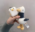 Plush earphone cover for AirPods 1 2 3 with creative doll design in soft fluffy material