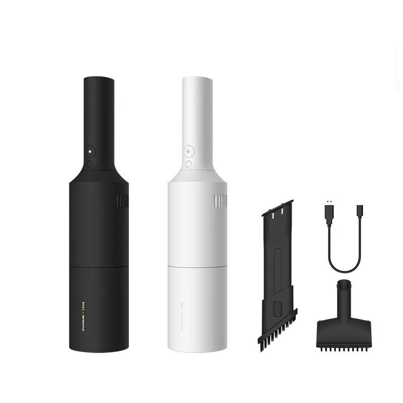 Car vacuum cleaner 7000PA in black standard with LED light and lithium batteries