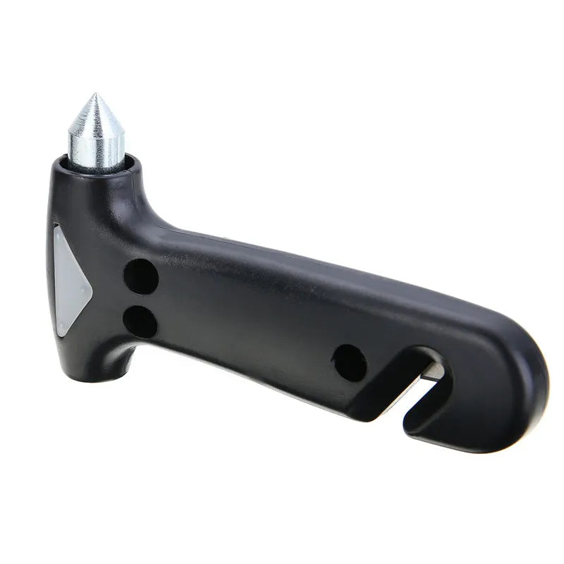 Black multifunctional two-in-one plastic automobile emergency escape hammer 13x7cm