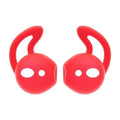 Silicone ear tips for Apple AirPods in five colours: black, blue, red, transparent, white