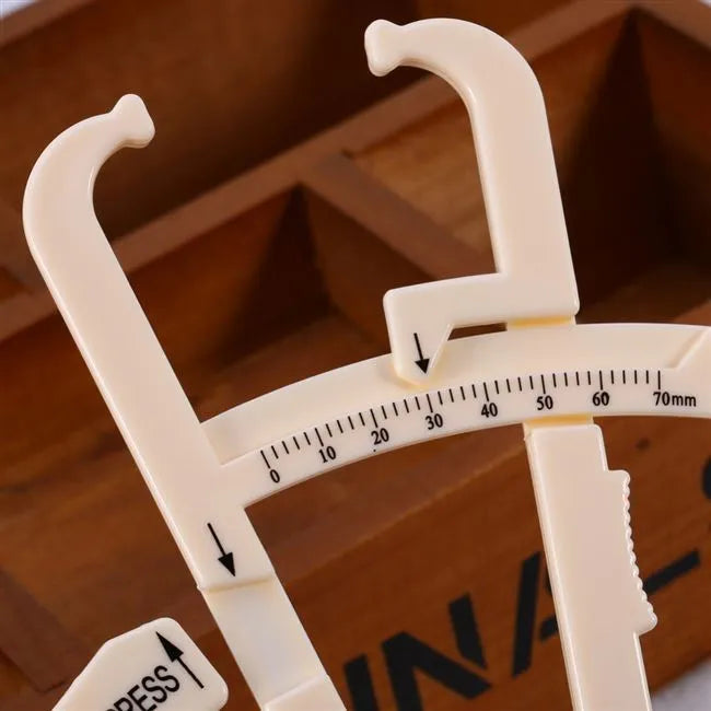 Acrylic body fat caliper measuring instrument with 200mm range for skin fold thickness measurement