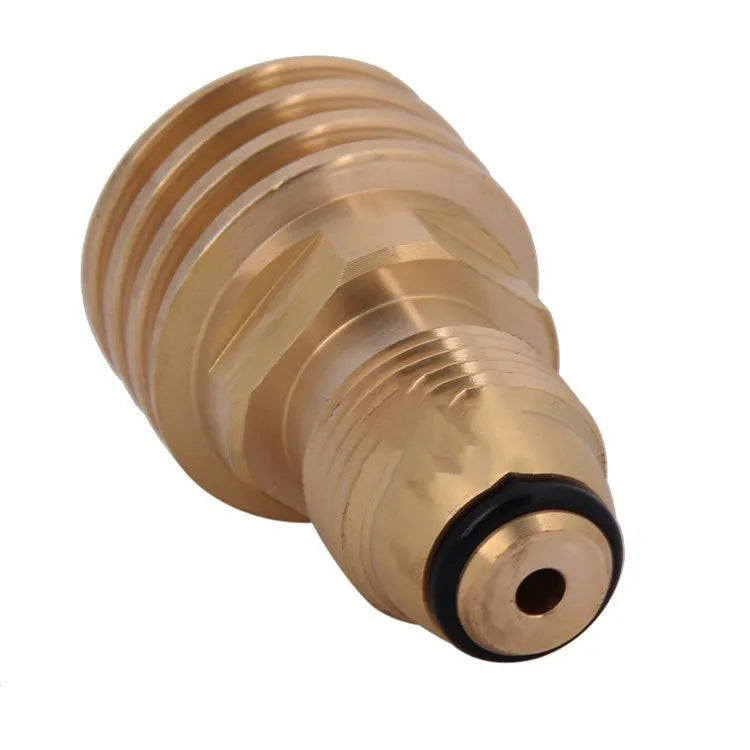 Brass gas brazier adapter with 7mm diameter and gold finish