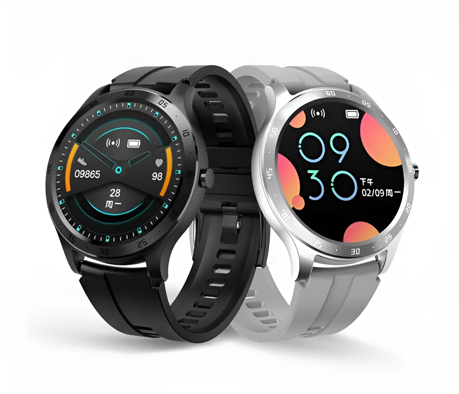 S20 smart fitness bracelet with colour screen on wrist showing step count display