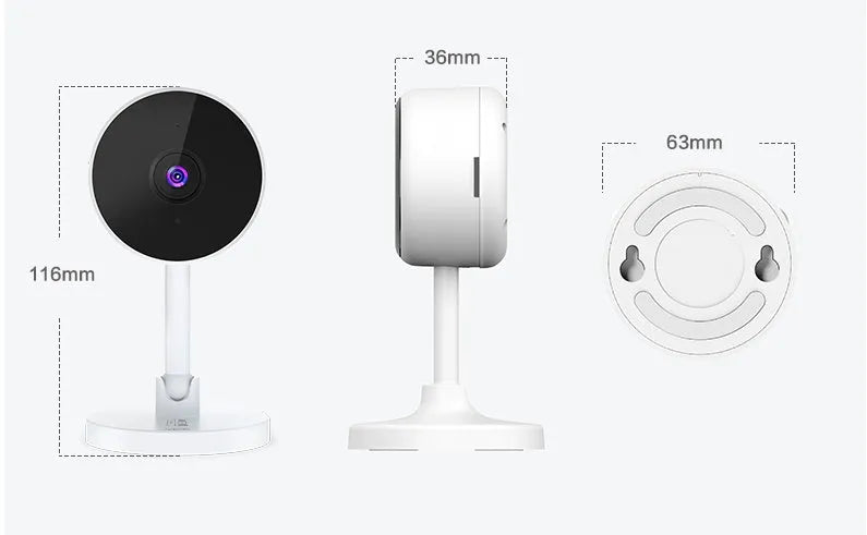 White FLASH FISH WiFi security camera with gun-style design for home monitoring
