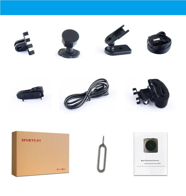 Mini 1080P night vision camera with magnetic mount and infrared lights