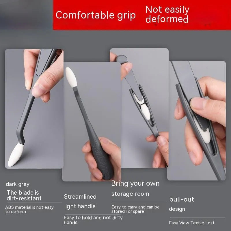 Plastic fluorescent pen eraser smear tip rubbing knife tool for sketch correction
