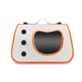 Medium capacity Oxford cloth pet carrier bag with crossbody strap in solid colour