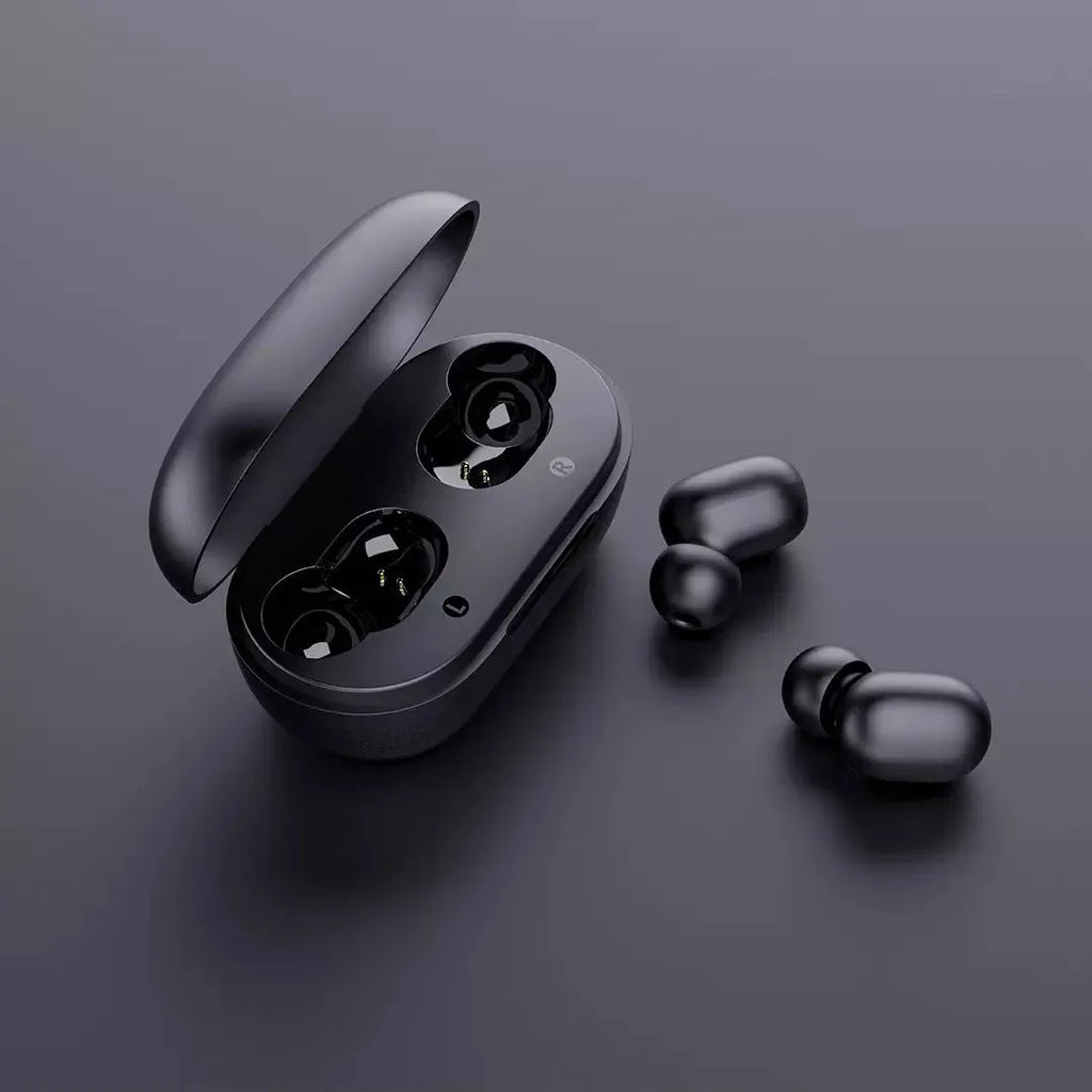 GT1 Pro true wireless black earbuds in earplug style with Bluetooth 5.0