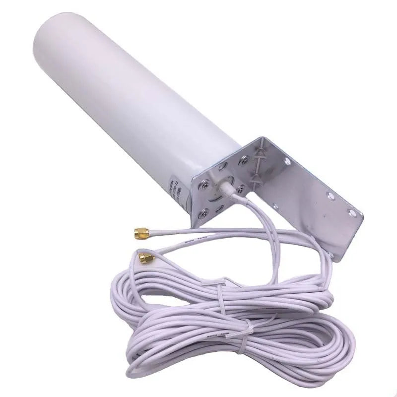 4G LTE router antenna with 12dBi gain, 698-960/1710-2700MHz, 50 Ohm, CRC9 SMA TS9 connector options