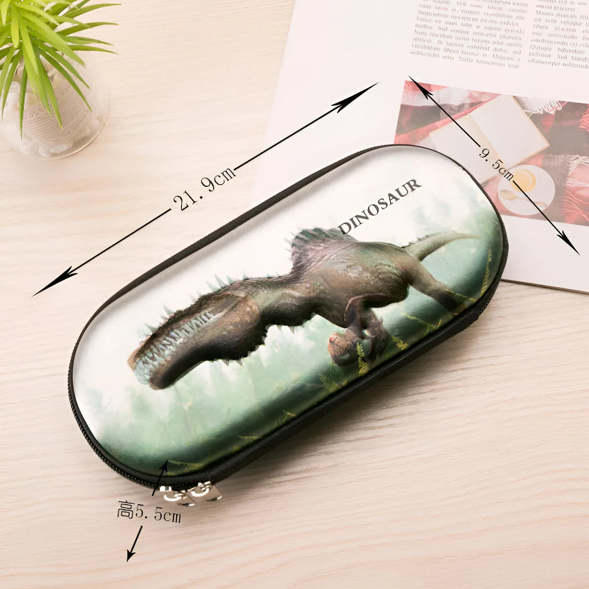 Dinosaur stationery box EVA pencil case 22x9x5cm for children in three colour styles