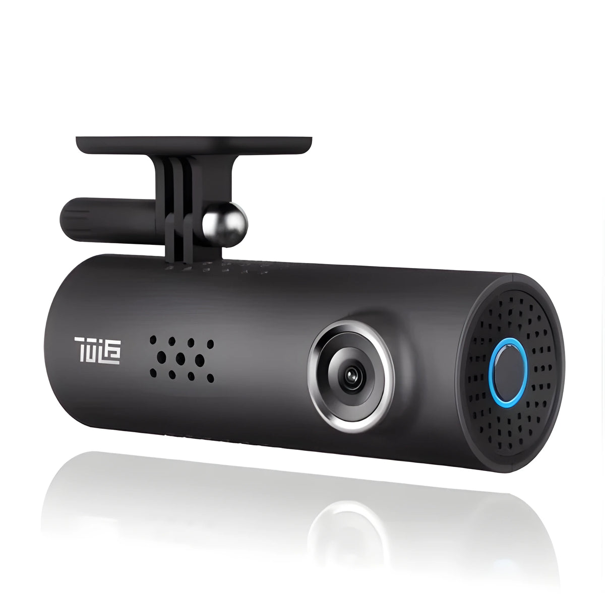 Car dash smart WiFi DVR with 1080P FHD, 130-degree wide-angle lens, voice control, and G-sensor