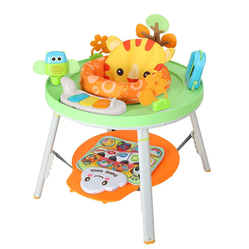Three-in-one baby jumping chair bouncing gymnastic rack with interactive toys in Yaya duck design