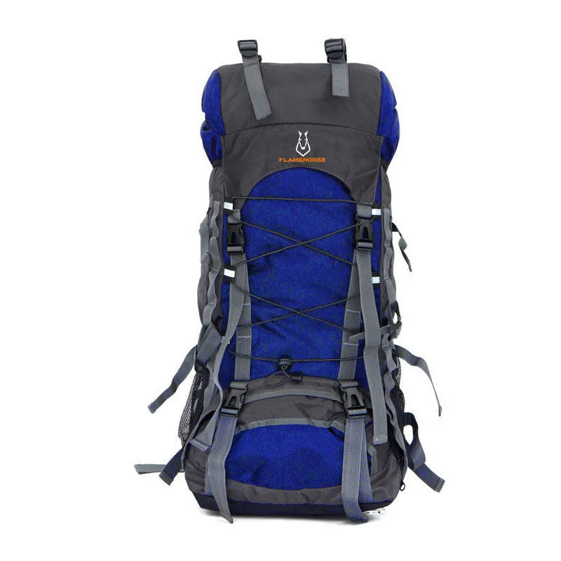 60L large capacity waterproof anti-theft backpack for men women in outdoor setting