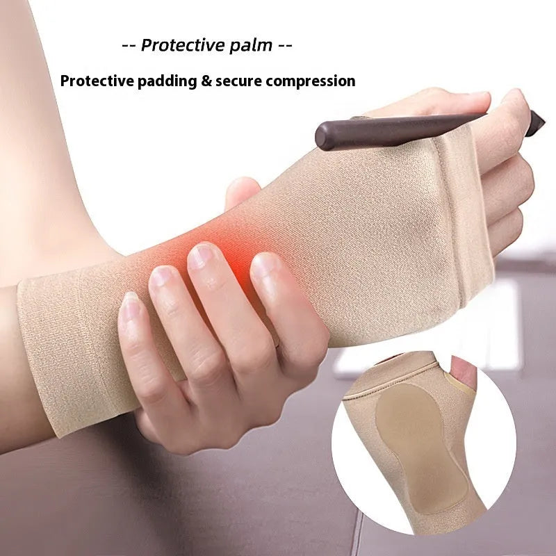Soft wear-resistant sports fitness wristband in skin colour for wrist support during running and cycling
