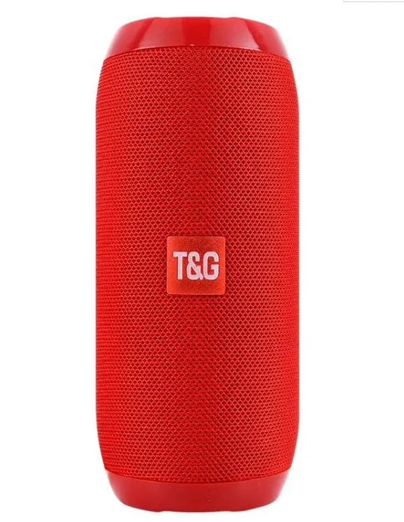 10W waterproof Bluetooth column speaker with dual 45mm drivers and subwoofer in black, available in multiple colours
