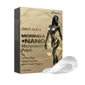 Four nano microneedle patches for facial skincare with acetyl hexapeptide-8 and moringa seed ingredients