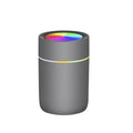 Grey Classic 350ml mini cup humidifier with ambient light effect on a desktop surface