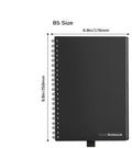 Business intelligence notebook with PVC cover, 30 sheets, 181 x 255 mm, available in A5 and B5 styles