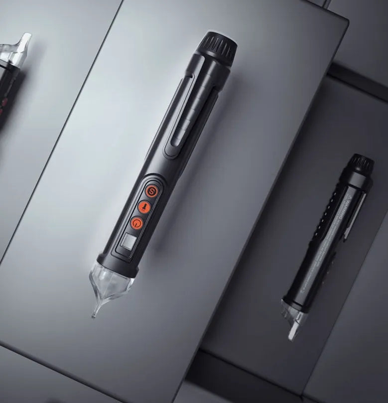 Intelligent checkpoint test pencil with sensor tip and AC 10 colour display for electrical line detection