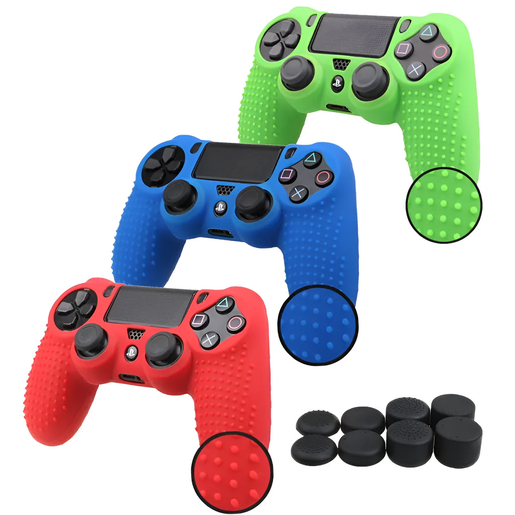 Silicone case cover for Sony PS4 Dualshock 4 controller in camouflage blue